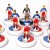 Subbuteo Andrew Table Soccer Olympiacos 1983-84 away kit Champions Cup on WSB professional bases